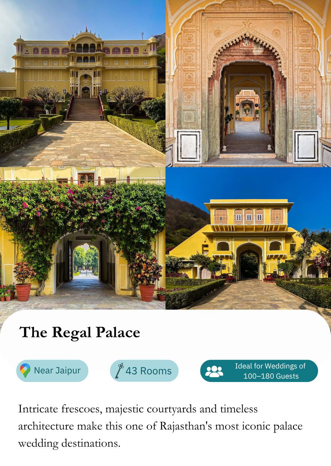 Ideal for Weddings of 150–250 Guests